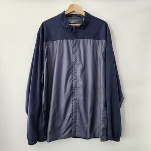 Nike Shield blue full zip‎ windbreaker two tone mens size XXL